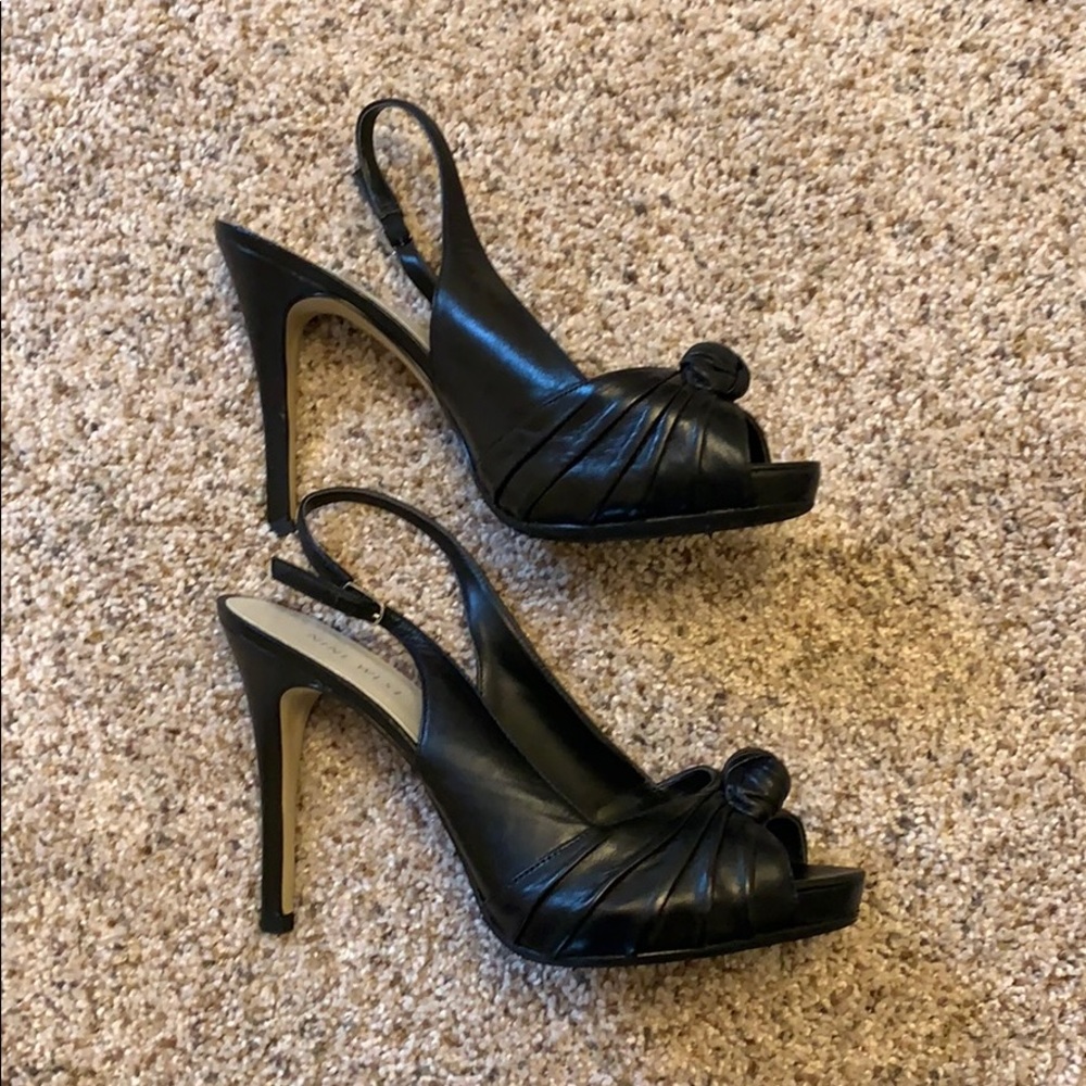 Leather Nine West heels